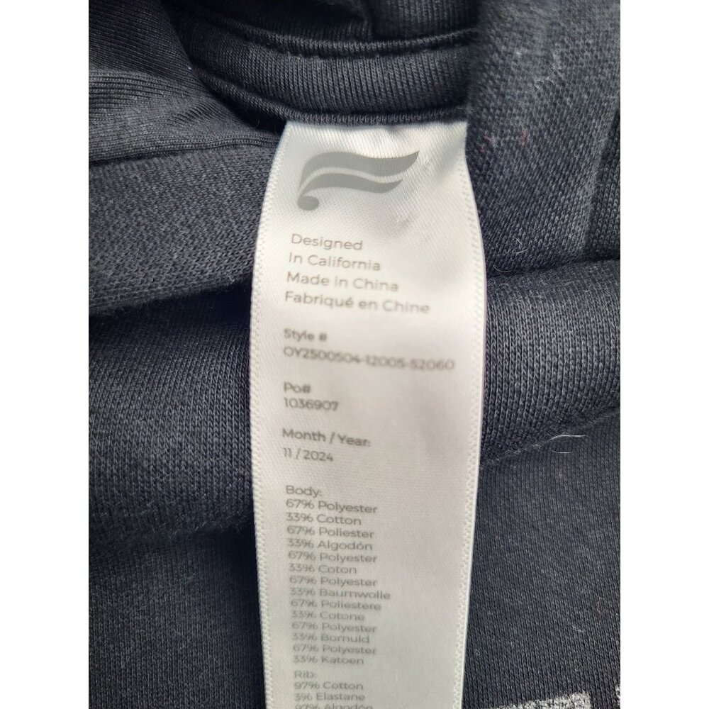 FABLETICS The Kids Unisex Go-To Hoodie Black Logo Sweatshirt SZ Small 6/7 - Picture 8 of 8